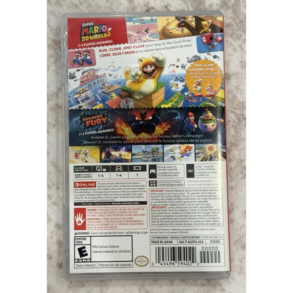 Super Mario 3D World + Bowser's Fury - Nintendo Switch